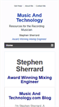 Mobile Screenshot of music-tech.com